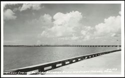 Ocean Springs Bridge Between Biloxi and Ocean Springs Postcard