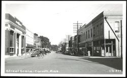 Street Scene in Corinth, Mississippi Postcard