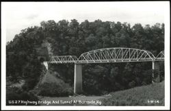 U.S. 27 Highway Bridge and Tunnel at Burnside Postcard