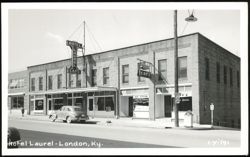 Hotel Laurel and Cafe in London, Kentucky Postcard