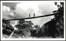 Swing Along Bridge at Rock City Gardens Postcard