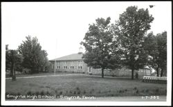 Smyrna High School Building Exterior Postcard