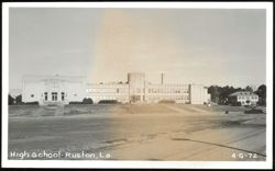 High School Building in Ruston, Louisiana Postcard