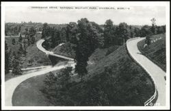 Horseshoe Drive in Vicksburg National Military Park Postcard