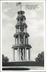 Observation Tower at Vicksburg National Military Park Postcard