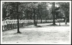 Girls in Line at Camp De Soto on Lookout Mountain Postcard