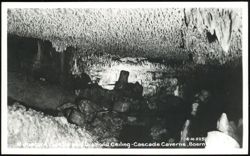 Miniature Castle and Diamond Ceiling Cascade Caverns Postcard