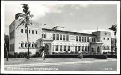 Boynton High School Building in Boynton Beach, Florida Postcard