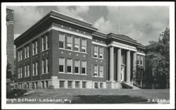 Lebanon High School Building Exterior Postcard