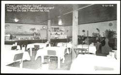 Pine Lawn Motor Court Modern Cabins and Restaurant Postcard