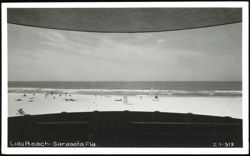 Lido Beach View from Observation Deck, Sarasota Postcard