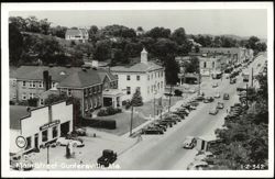 Main Street View in Guntersville, Alabama Postcard
