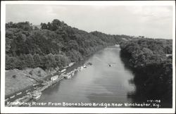 Kentucky River from Boonesboro Bridge near Winchester Postcard
