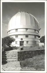 McDonald Observatory on Mt. Locke, Davis Mountains Postcard