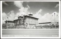 Hotel Galvez Exterior and Grounds Postcard