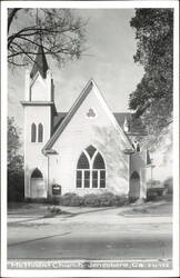 Methodist Church Exterior with Steeple Postcard