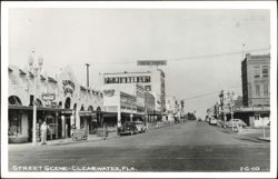 Downtown Street Scene with Scranton Arcade & Shops Postcard