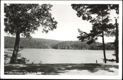 Lake Rabun Scenic View Framed by Trees Postcard