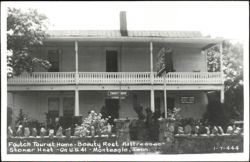 Foutch Tourist Home on U.S. 41 with Two-Story Porch Postcard