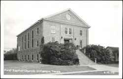 First Baptist Church Exterior Postcard