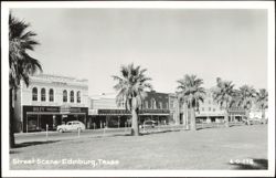 Street Scene with Franz Bldg and Woolworth Co. Postcard