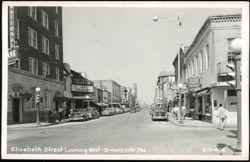 Elizabeth Street Looking West with Queen Theatre Postcard
