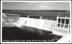 Possum Kingdom Dam Near Breckenridge Postcard