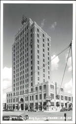 Hotel Settles High-Rise Exterior and Street Scene Postcard