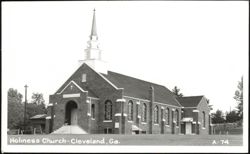 Holiness Church Exterior with Steeple Postcard