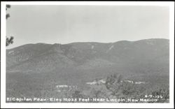 El Capitan Peak Elev. 10,023 Feet Near Lincoln Postcard
