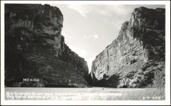 Rio Grande River & Santa Elena Canyon, Big Bend Postcard