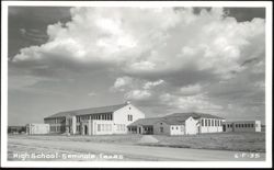 Seminole High School Exterior and Campus Buildings Postcard
