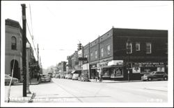Downtown Street Scene with Clinchfield Drug Co. Postcard