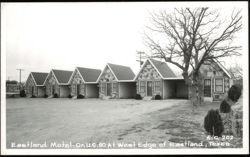 Eastland Motel on U.S. 80 Cabins Postcard