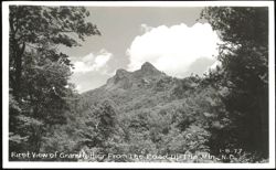 First View of Grandfather Mountain from Road Up The Mtn Postcard
