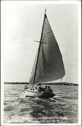 At Play - Boating on Galveston Bay Postcard