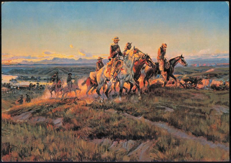 Men of the Open Range by Charles Marion Russell Helena Montana