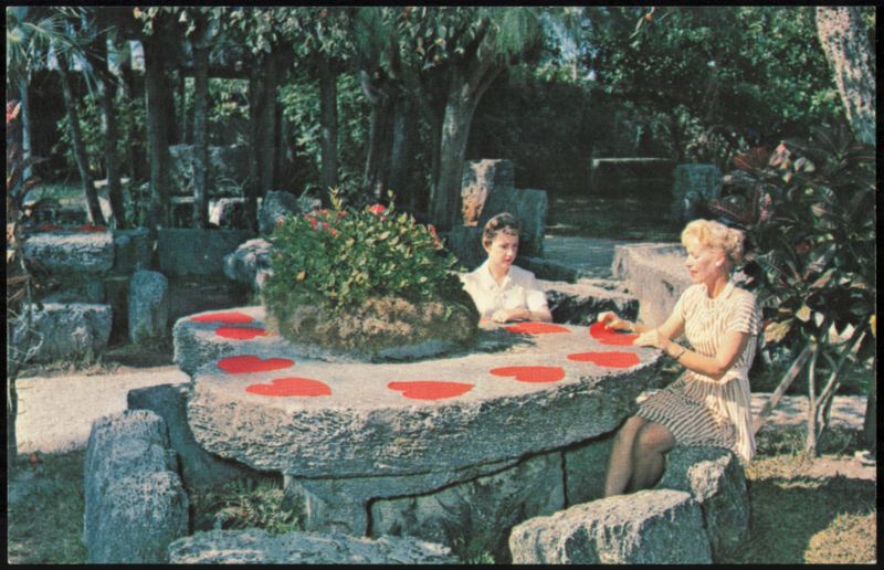 Valentine Table at Coral Castle of Florida