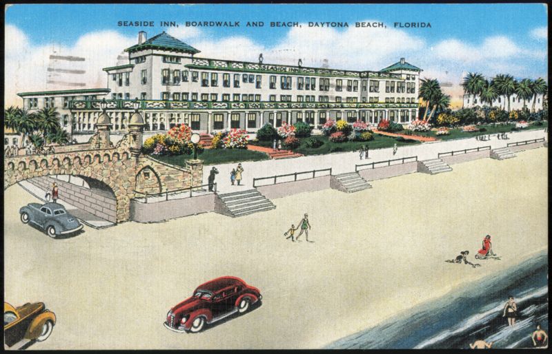 Seaside Inn, Boardwalk and Beach, Daytona Beach, Florida