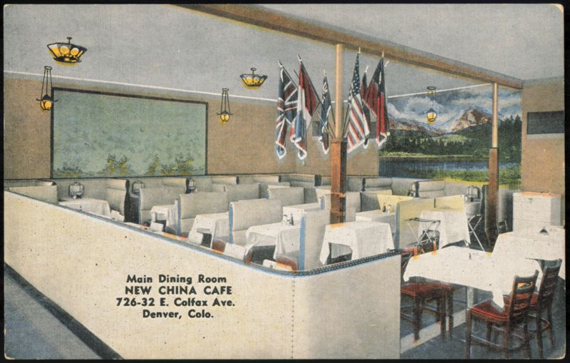 New China Cafe Main Dining Room, Denver, Colorado