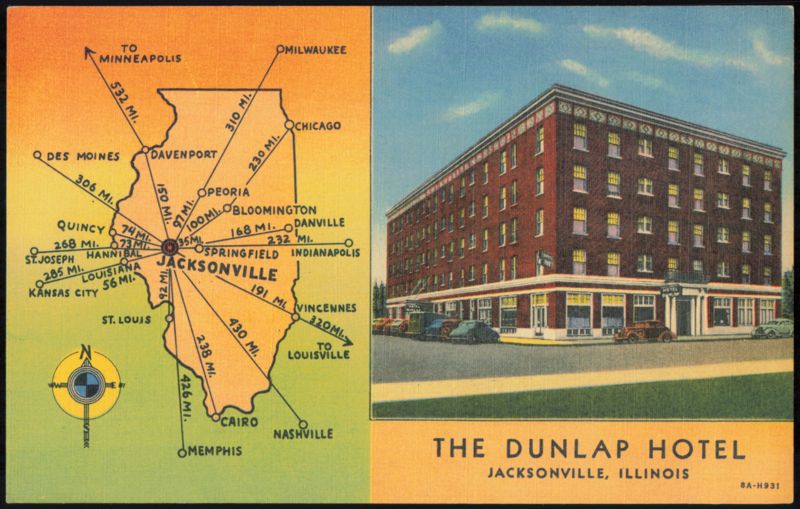 The Dunlap Hotel, Central Illinois Finest Hotel Jacksonville