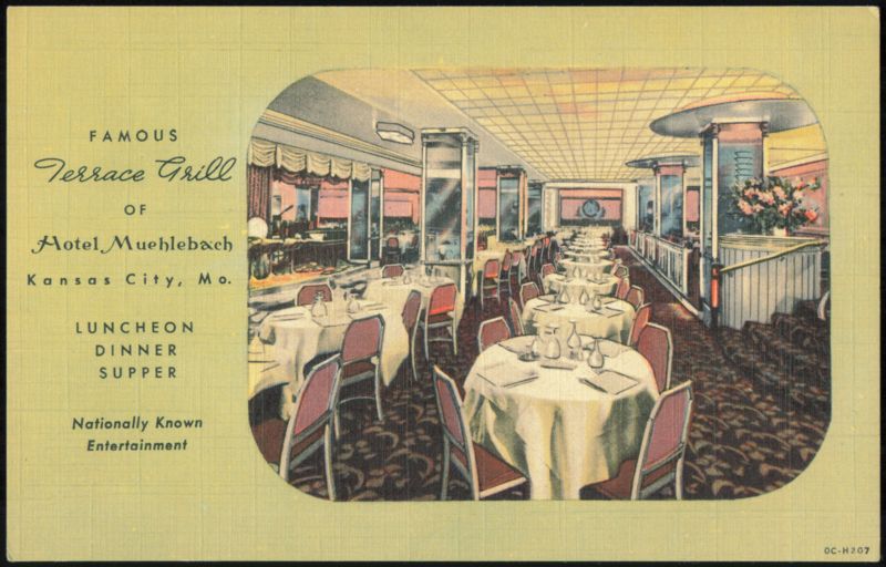 Terrace Grill at Hotel Muehlebach, Kansas City Missouri