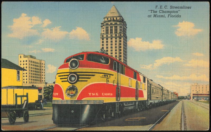 F.E.C. Streamliner The Champion Train in Miami