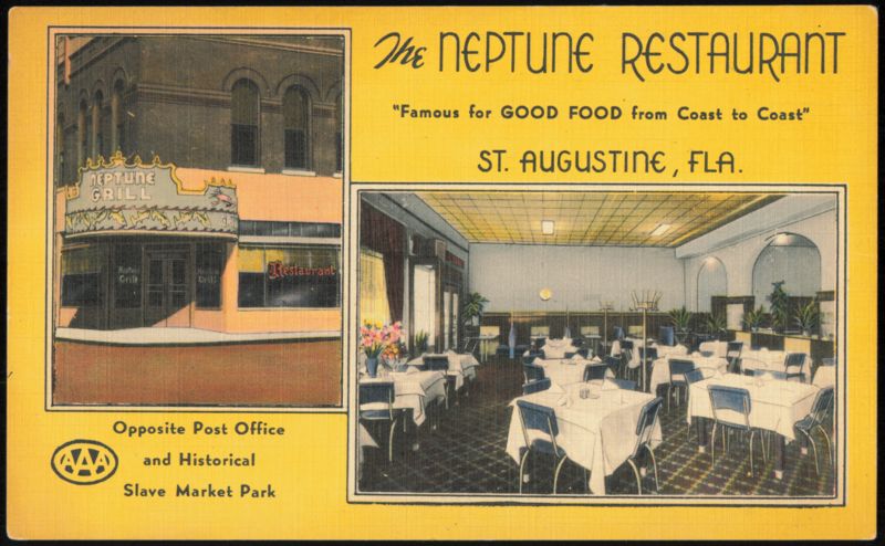 The Neptune Restaurant, St. Augustine, Florida