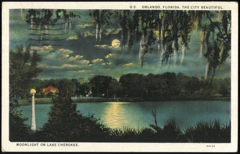 Moonlight on Lake Cherokee, Orlando, Florida