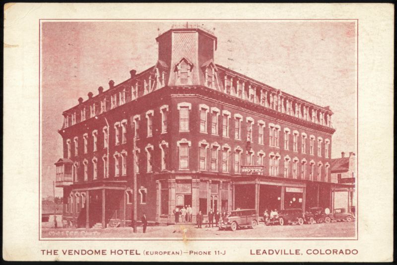 The Vendome Hotel - Sent to Adolf Dehn