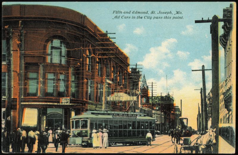Fifth and Edmond Street Scene, St. Joseph, Missouri