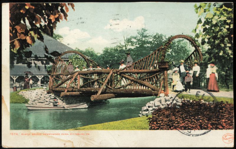 Rustic Bridge at Kennywood Park