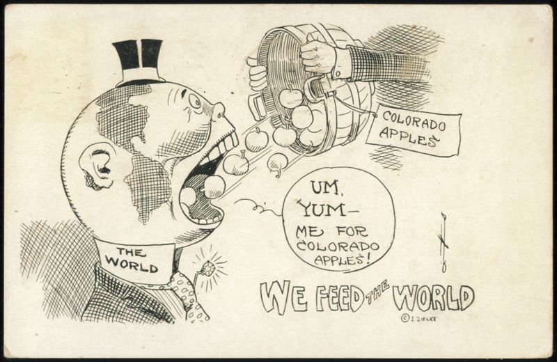 We Feed the World Colorado Apples Illustration
