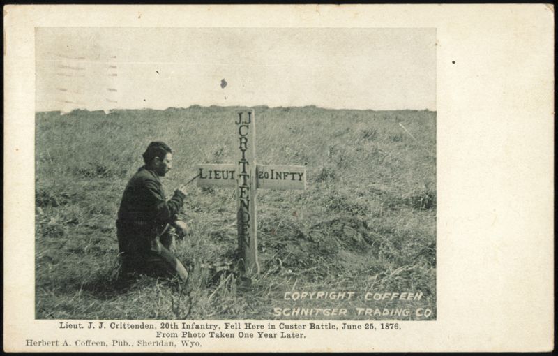 Grave of Lieut. J. J. Crittenden, Custer Battle Site